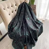 180X90CM Satin Shawls Autumn Colour Print Bandanna Korean Style Dustproof Silk Scarves Popular Sunscreen Beach Towel foulard 6