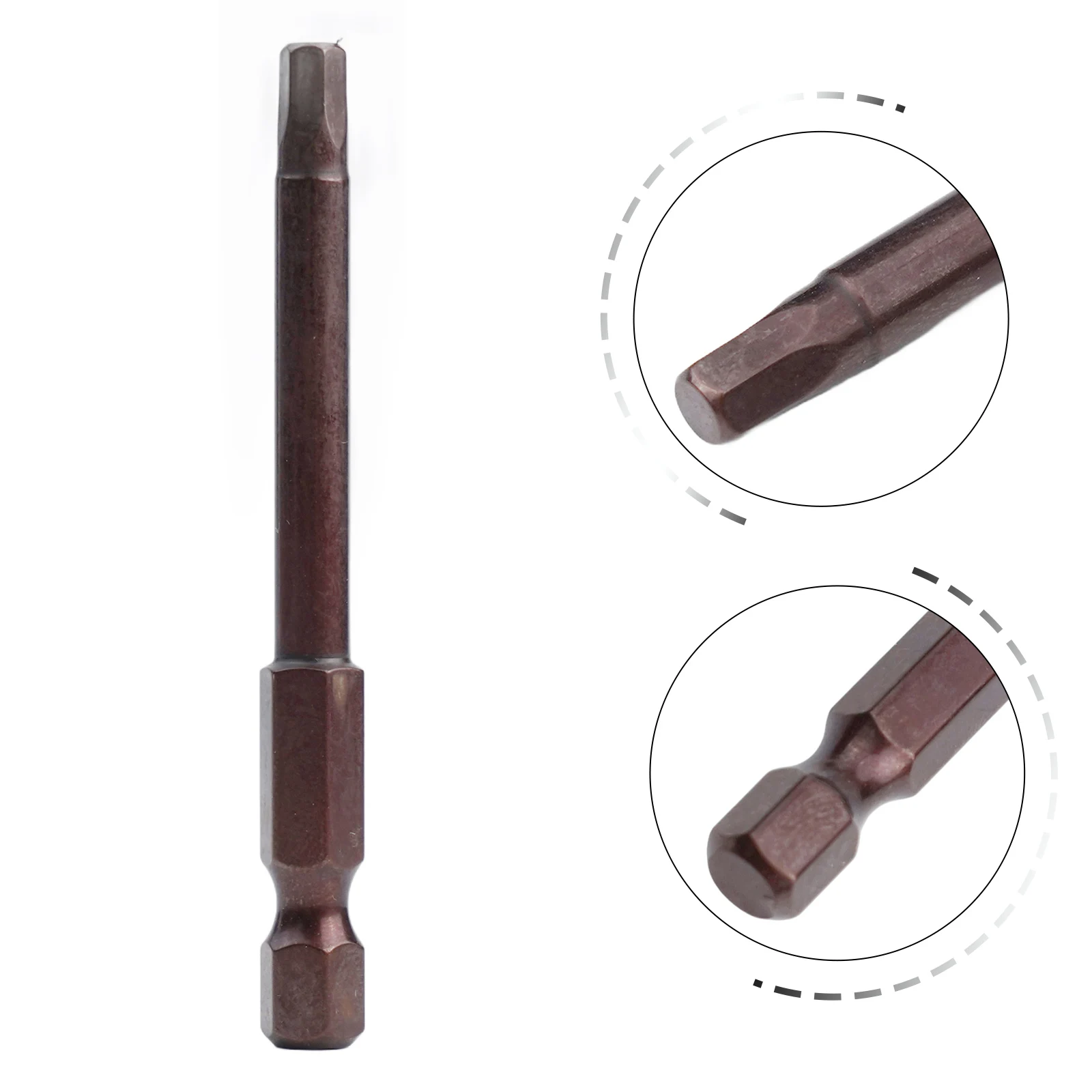 1pc 65mm Sechskant-schraubendreher-bits H1,5-H6mm Magnetische Sechskantschaft Elektrische Schraubendreher-bits Power Werkzeug Teile – Detail 10