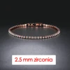 Bracelet de Tennis en cristal de luxe pour hommes, Hip Hop, tendance, Punk, zircone, chaîne de Couple sur la main, bijoux Streetwear