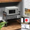 1pc Expandable 42-64cm Microwave Shelf Organizer, Moisture And Rust Proof Microwave Countertop Organizer,Tableware Storage 6