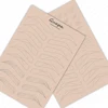 1PC Asia Eyebrow Hair Stroke Pattern Pad Both Side Print Design Synthetic Skin Rubber Plate for