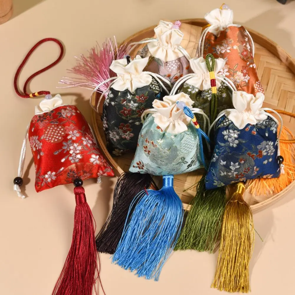 Packaging Bedroom Decoration Flower Pattern Dragon Boat Festival Bag Chinese Style Sachet Women Sachet Jewelry Storage Bag fashion flower sachet women floral pattern pouch hanfu decoration brocade ethnic jewelry bags