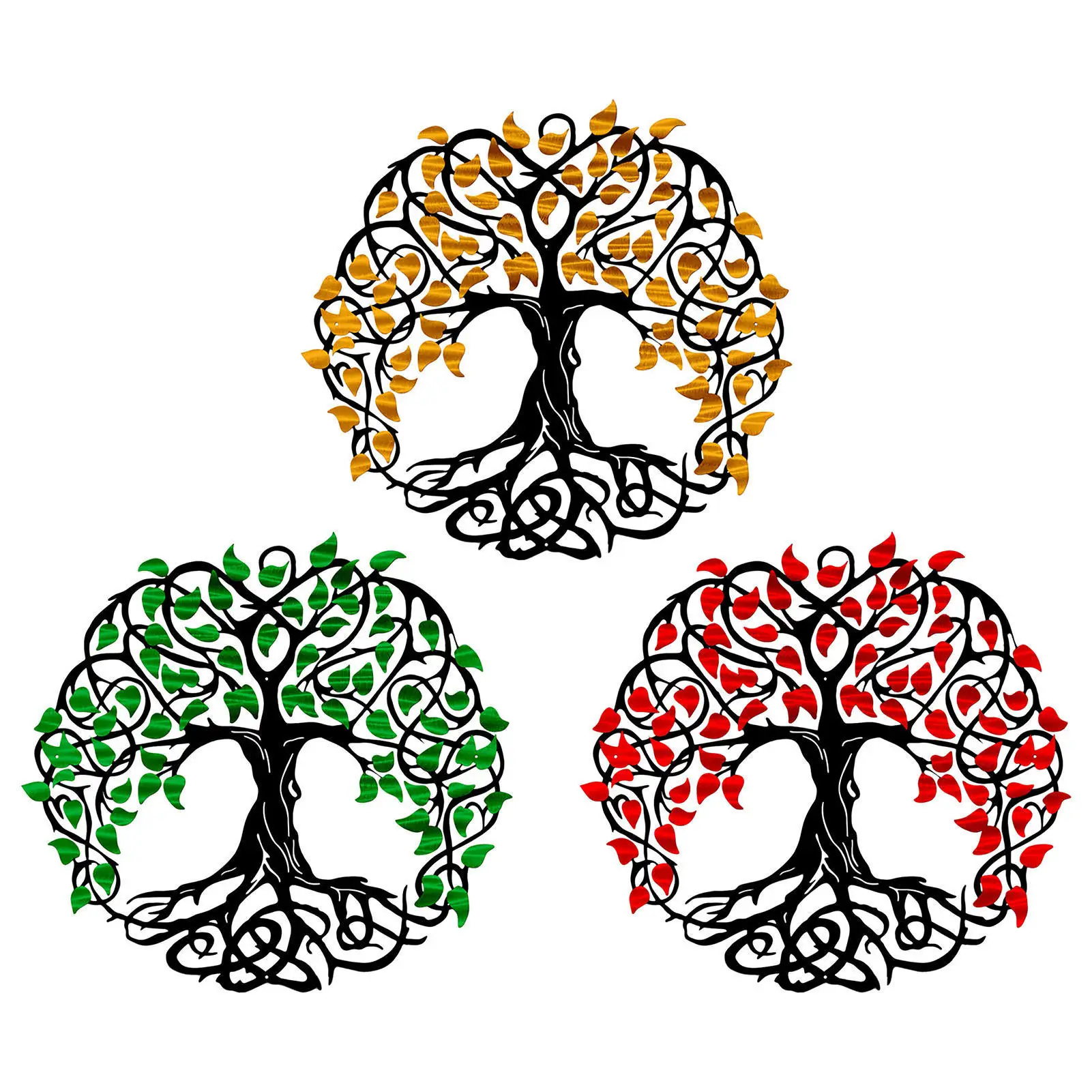 Metal Tree of Life Wall Decor 11.81Inch Family Tree Wall Hangings Art