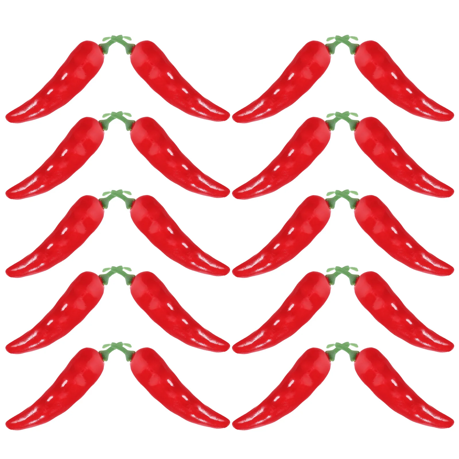 Food Model 20pcs Mini Artificial Chili Pepper Decors Fake Simulation Photography Props