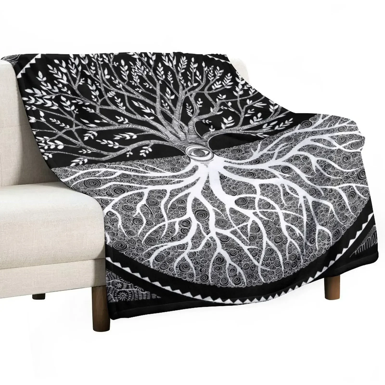

Druid Tree of LIfe Throw Blanket Moving Beautifuls Thin Blankets Sofas Of Decoration Blankets