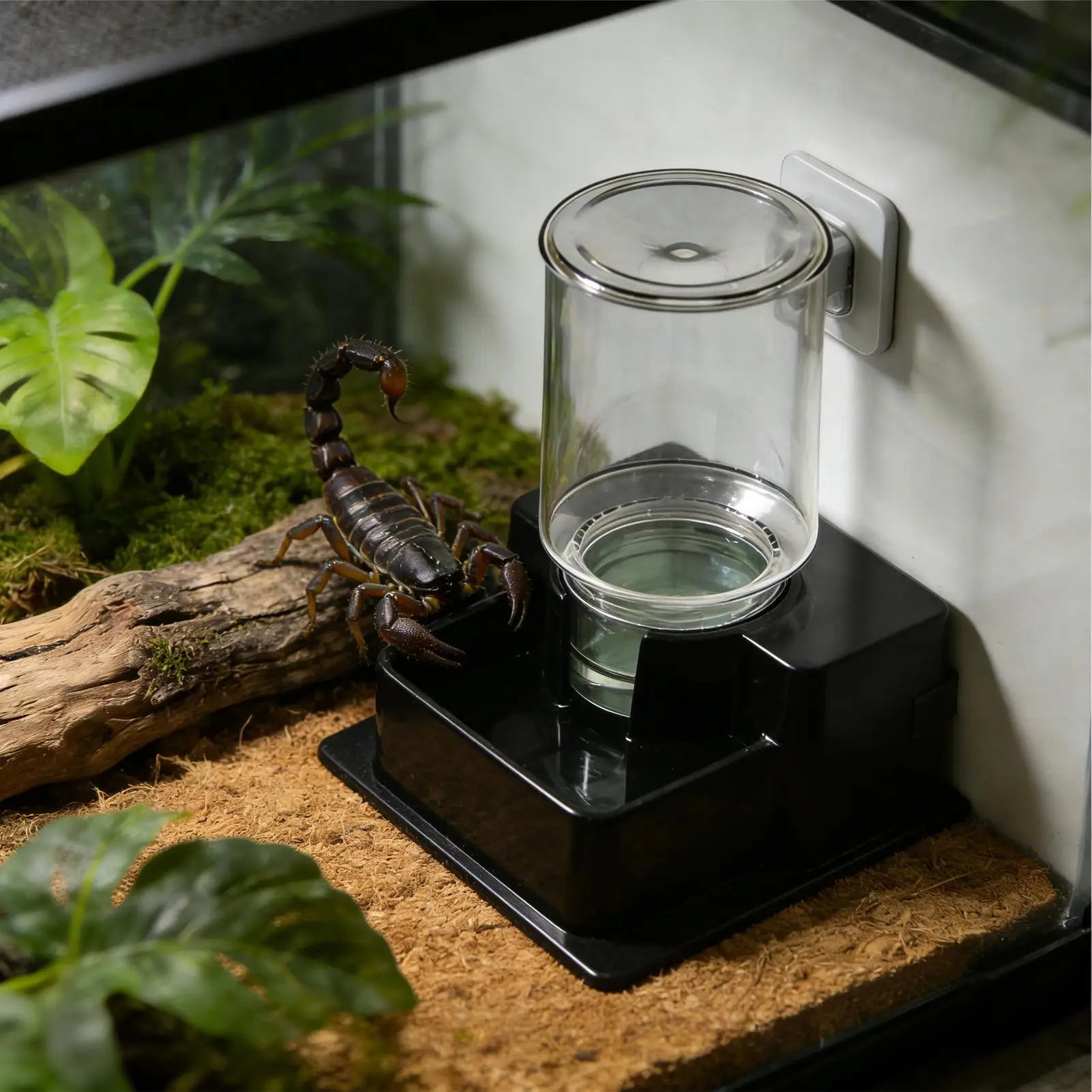 Ciotola Automatica per Acqua per Rettili, Contenitore Riutilizzabile, Stazione di Alimentazione Creativa, Ornamento, Strumento per Bere per Serpenti, Tartarughe e Geco