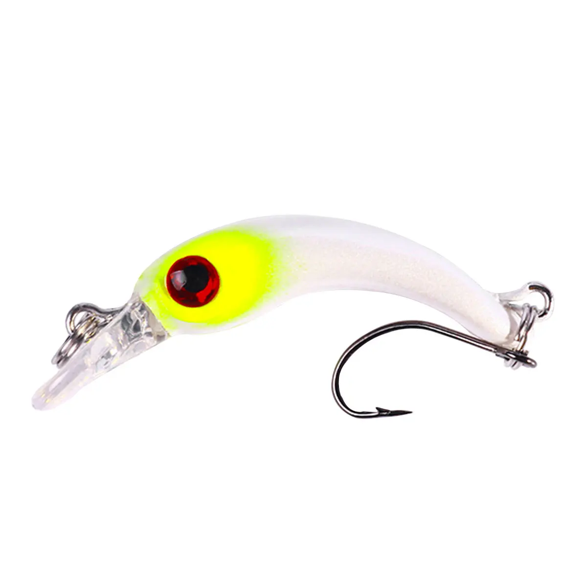 2pcs Floating Minnow Fishing Lure 4cm 1.5g Mini Artificial Hard