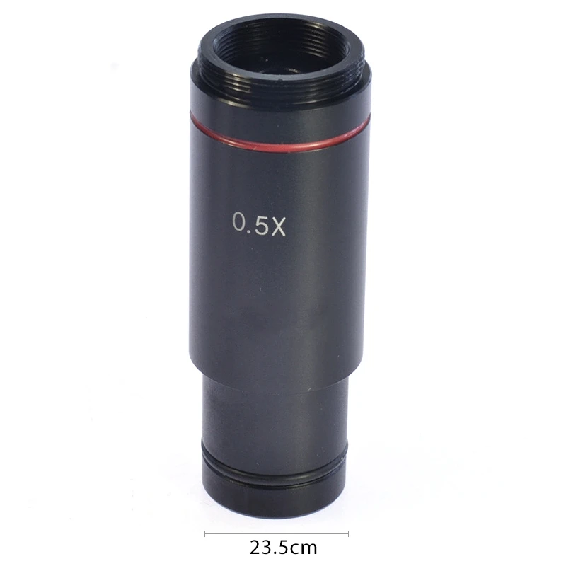 0.5X C Mount Microscope Adapter 23.2mm Electronic Eyepiece Reduction Lens 0.5X Microscope Relay Lens for Microscope CCD Vogue