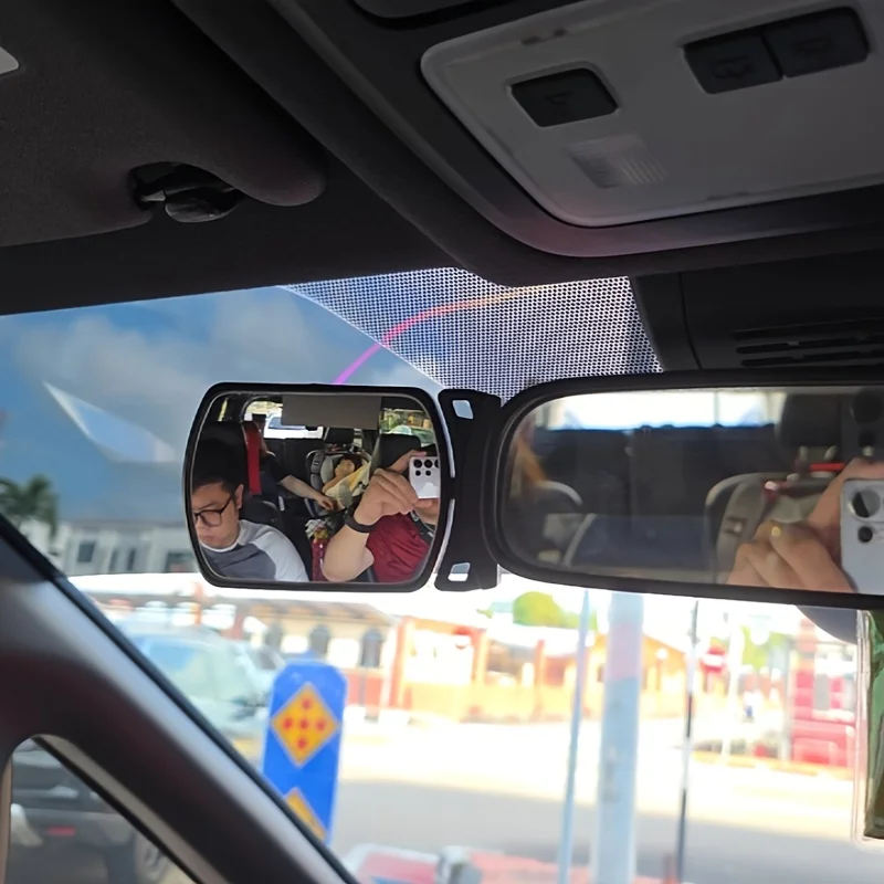 Auto Observing Back Seat Auxiliary Mirror Rotating Baby Car Rearview Baby Monitor Car Safety View Back Seat Mirror Car Interior