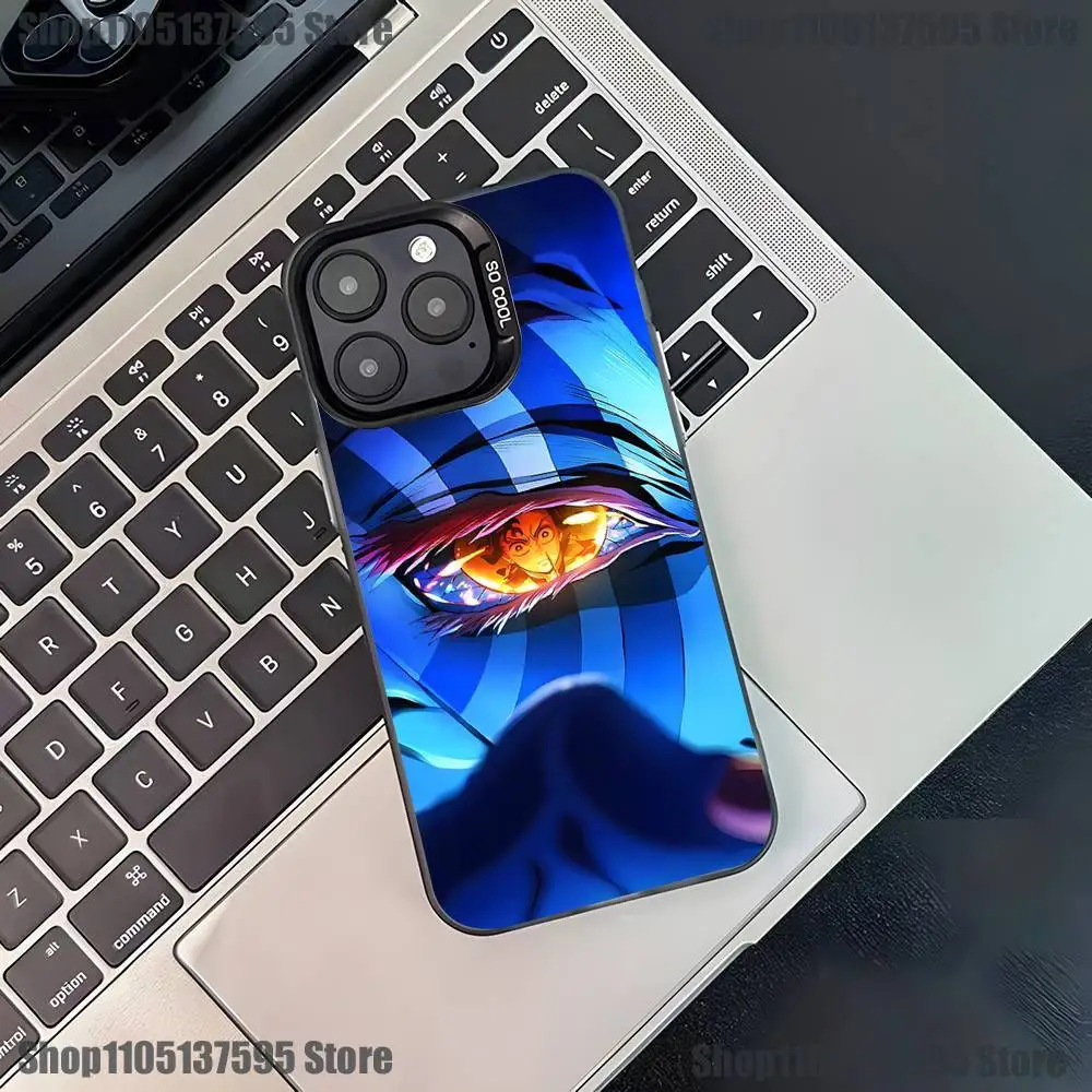 Stylish Akaza Anime Shockproof Black Candy Matte Phone Case