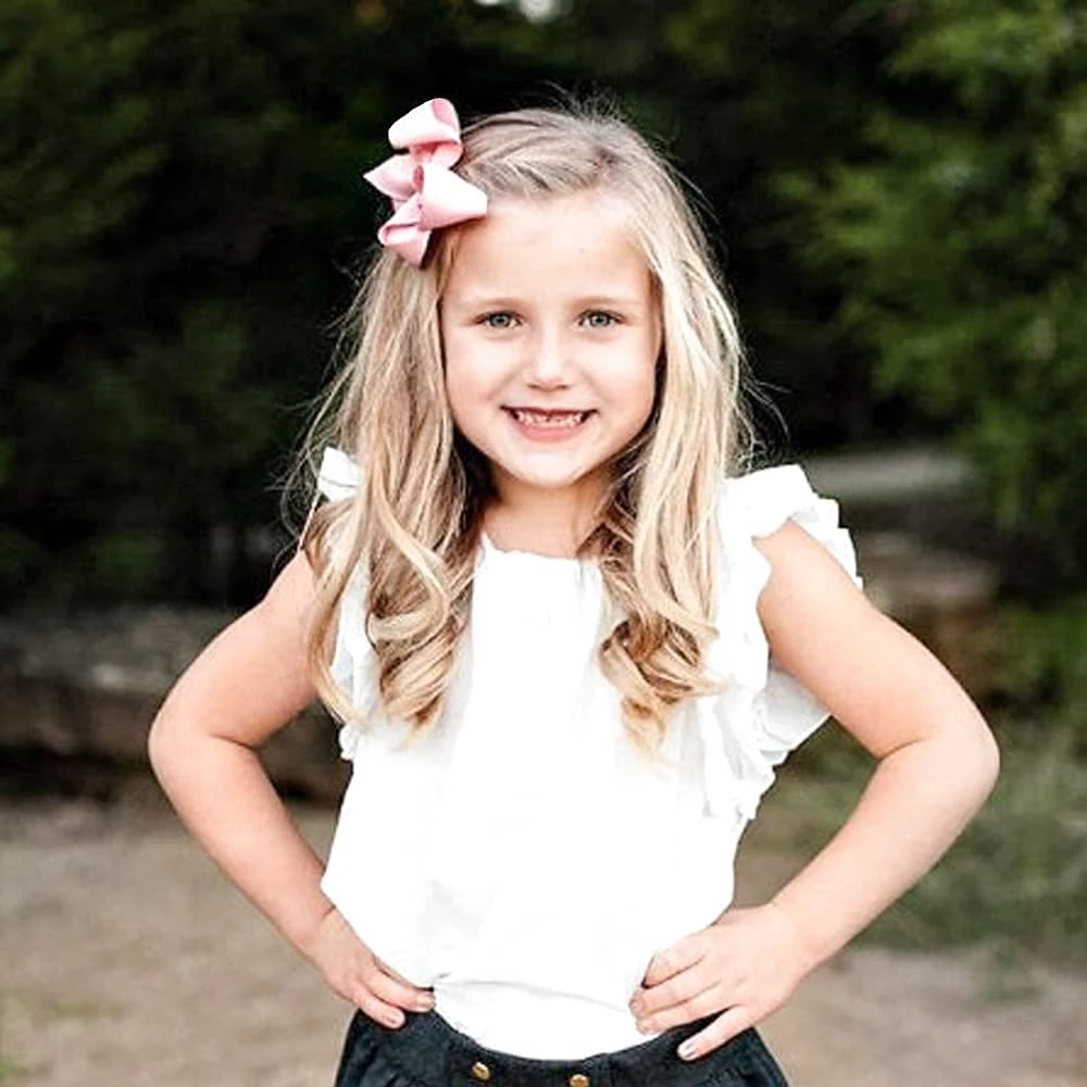 20 Fiocchi Per Capelli Con Clip A Coccodrillo - Nastro Grosgrain Multicolore, 11.4 Cm, Accessori Per Bambine, Ragazze E Neonati - 2