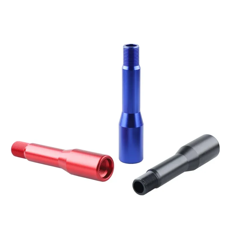 130mm 170mm Car Manual Gear Shift Shifter Lever Knob Extension Rod Stick Adapter 8mm 10mm 12mm Universal Aluminum alloy short shifter lever