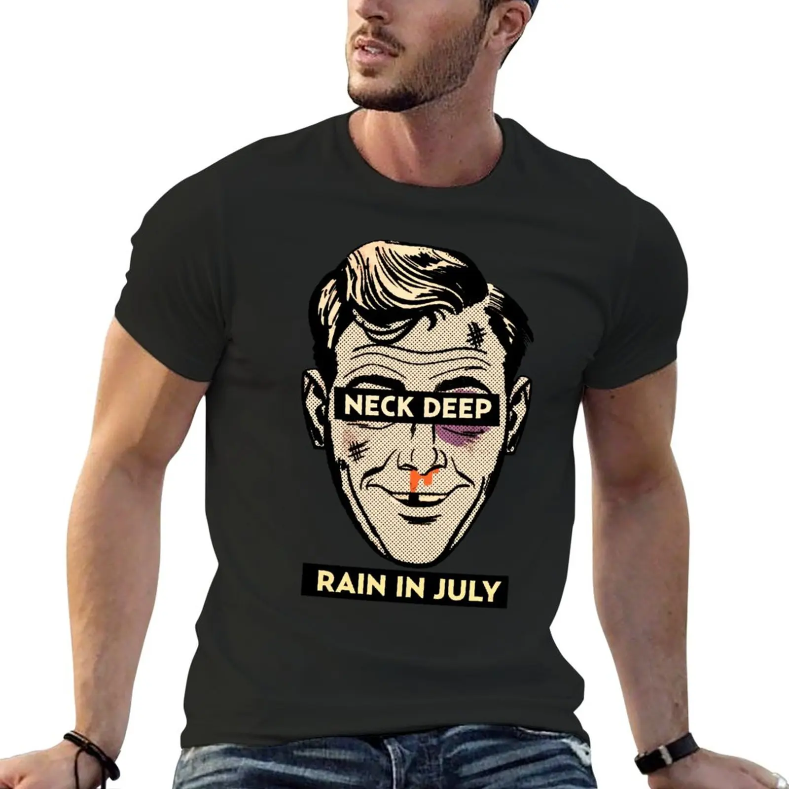 

Neck Deep Rain in July T-Shirt hippie clothes new edition t shirts for men pack
