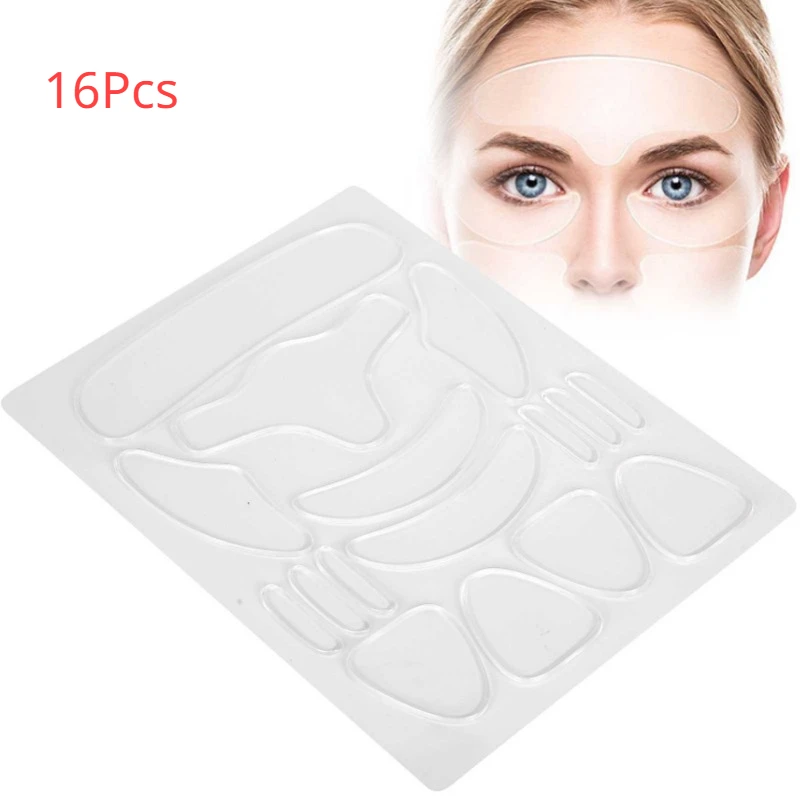 Reusable Silicone Anti-wrinkle Forehead Sticker Cheek Chin Sticker Facial Eye Patches Wrinkle Removal Face Lifting Beauty Tools