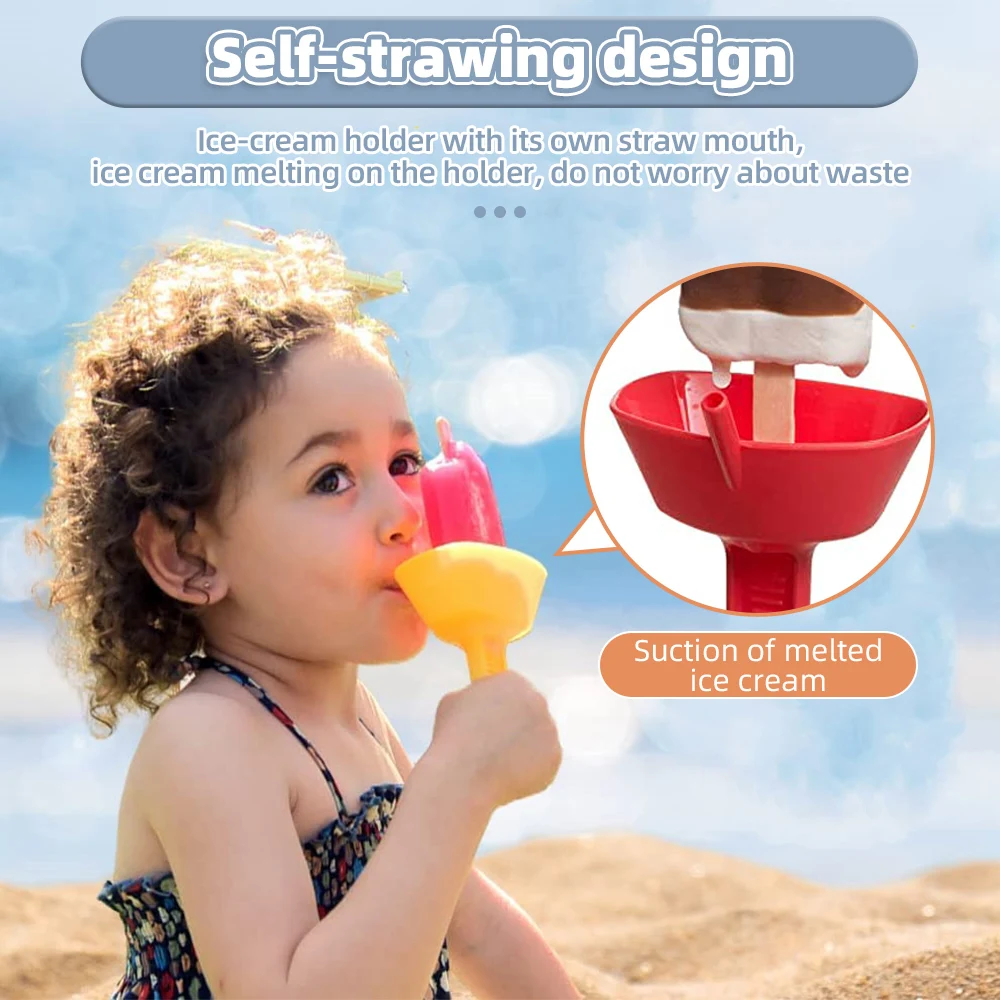 Popsicle Rack Drip-Proof Popsicle Rack Drip Free Ice Holder Frozen Treats Rack Popsicle Holder Straw Kids Ice Cream Cool Summer