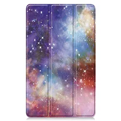 Cute PU Leather Flip Cover Case with Stand Holder, 8.7 Protective Casing for Galaxy Tab A9 (Star Cloud)