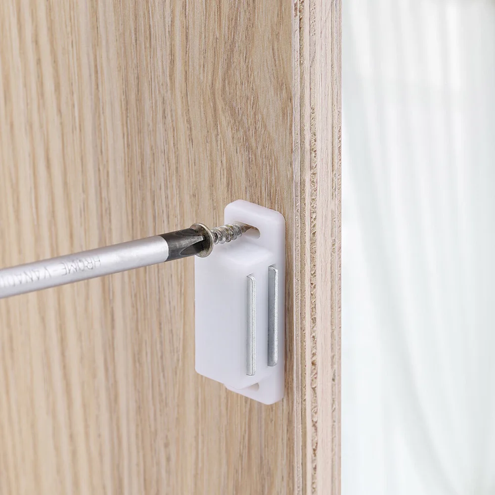 Door Closers Magnetic Catches Magnetic 4.5cm 6PCS ABS Plastic Brown Cabinet Cabinet Latches Heavy Duty None None