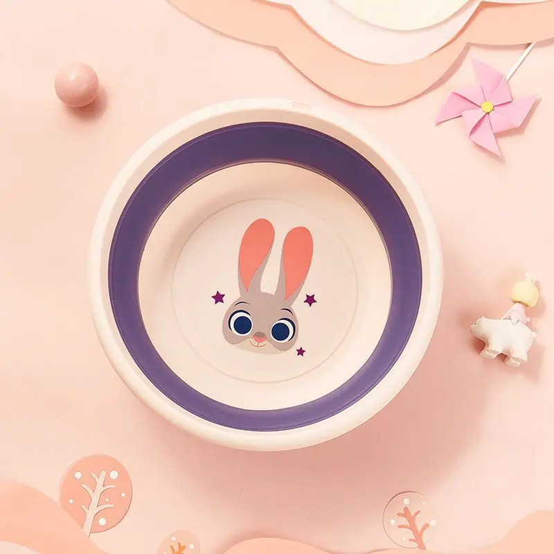 thumbnail image 1 of Disney Zootopia Behogar lavabo plegable, bañera de plástico para lavandería, baño de viaje, SPA de pies, bañera de masaje en remojo, cubo, 1 of 5