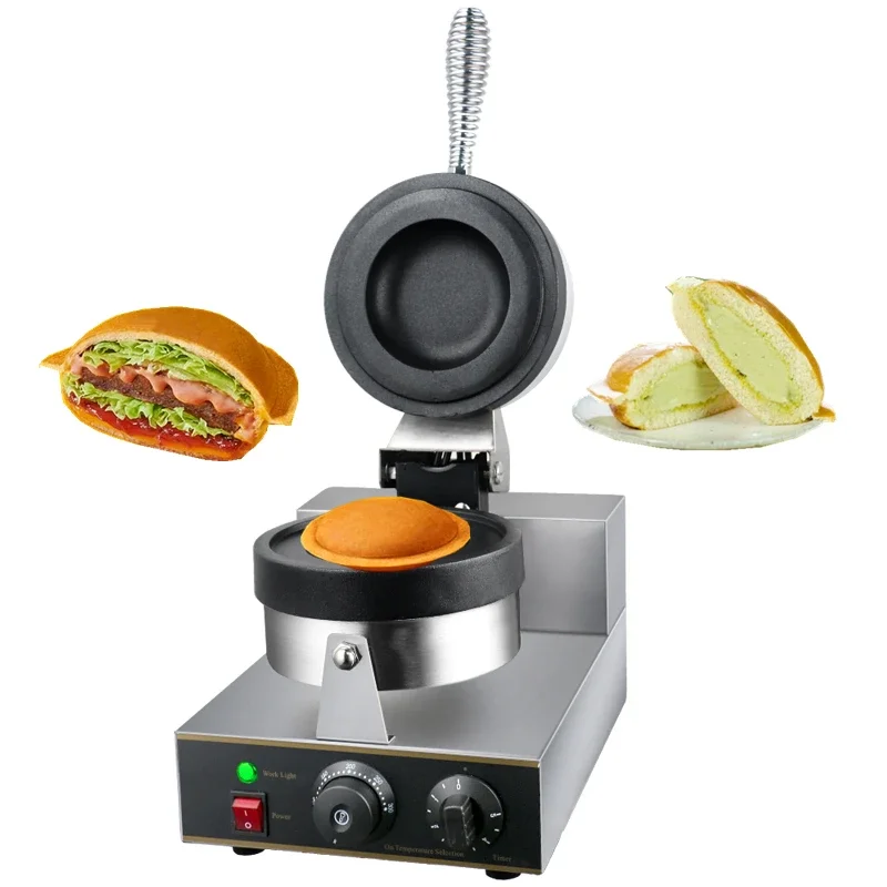 Waffle maker Burger press maker XEOLEO Electric Ice Cream Waffle Machine UFO Burger Maker 1200W Hamburg Gelato Panini Press Machine Sandwich Press Maker