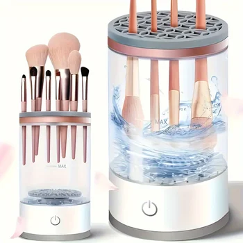 USB Powered Makeup Brush Cleaner, Odorless, Battery-Free, Essential Beauty Tool Accessory, Brush Washer and Dryer, Plug-and-Play 1