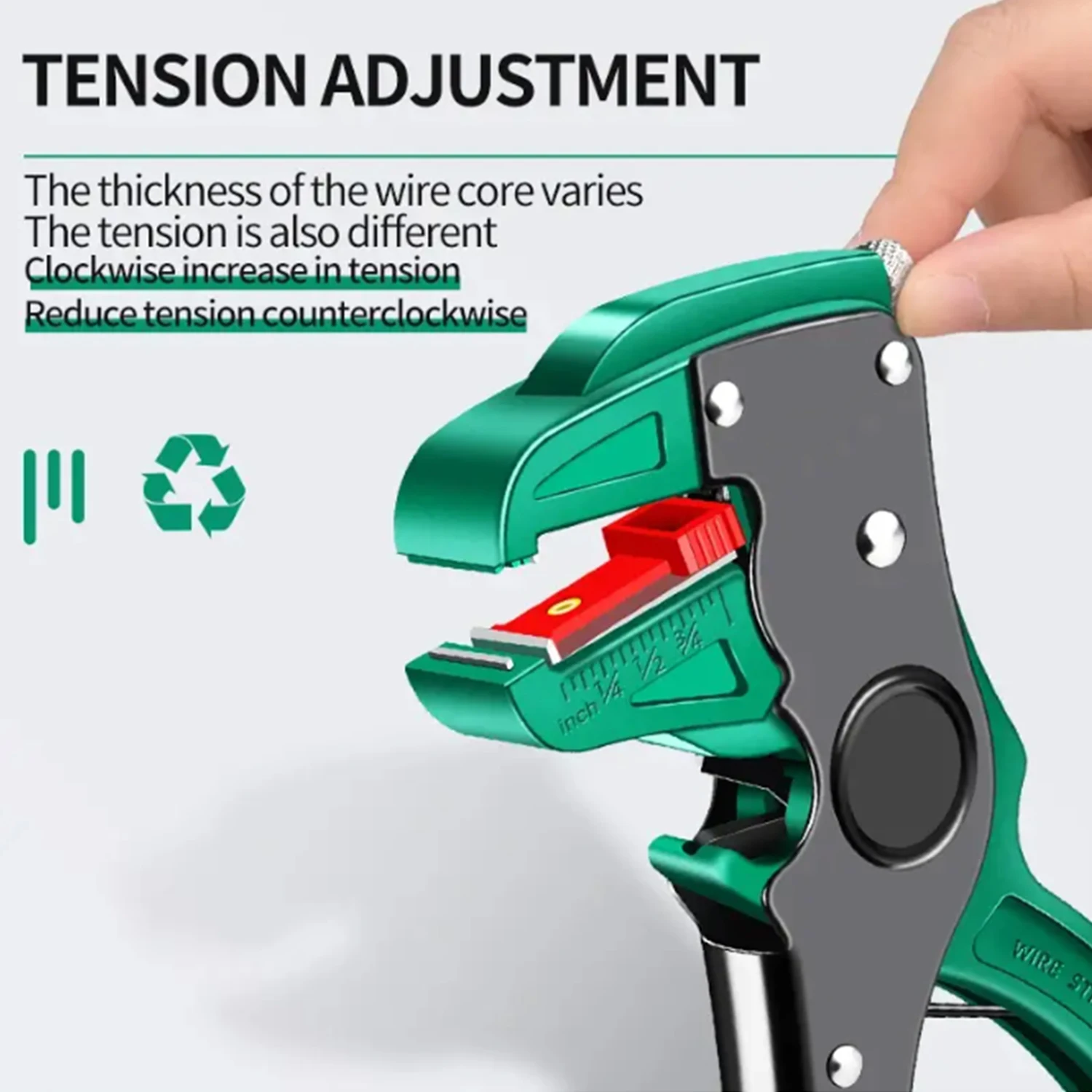 Wire stripper Multifunctional Duckbill Wire Stripper Automatic Wire Stripper Length Adjustable Flat Cutter Electrician