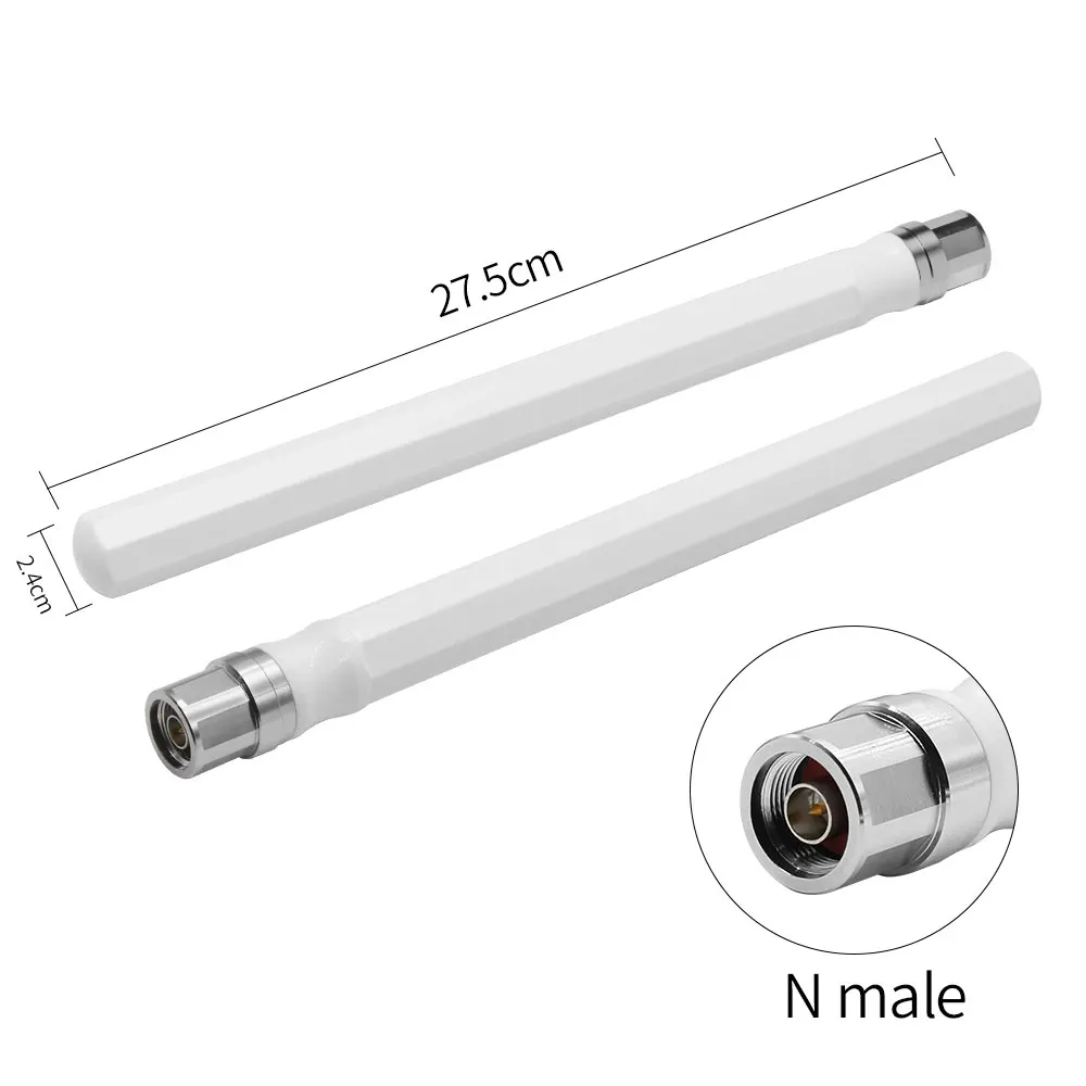5G Helium Fiberglass Antenna High Gain 12dbi Omni 2.4G 5.8G Outdoor Waterproof Aerial Internet Wireless Receiver Gateway AP