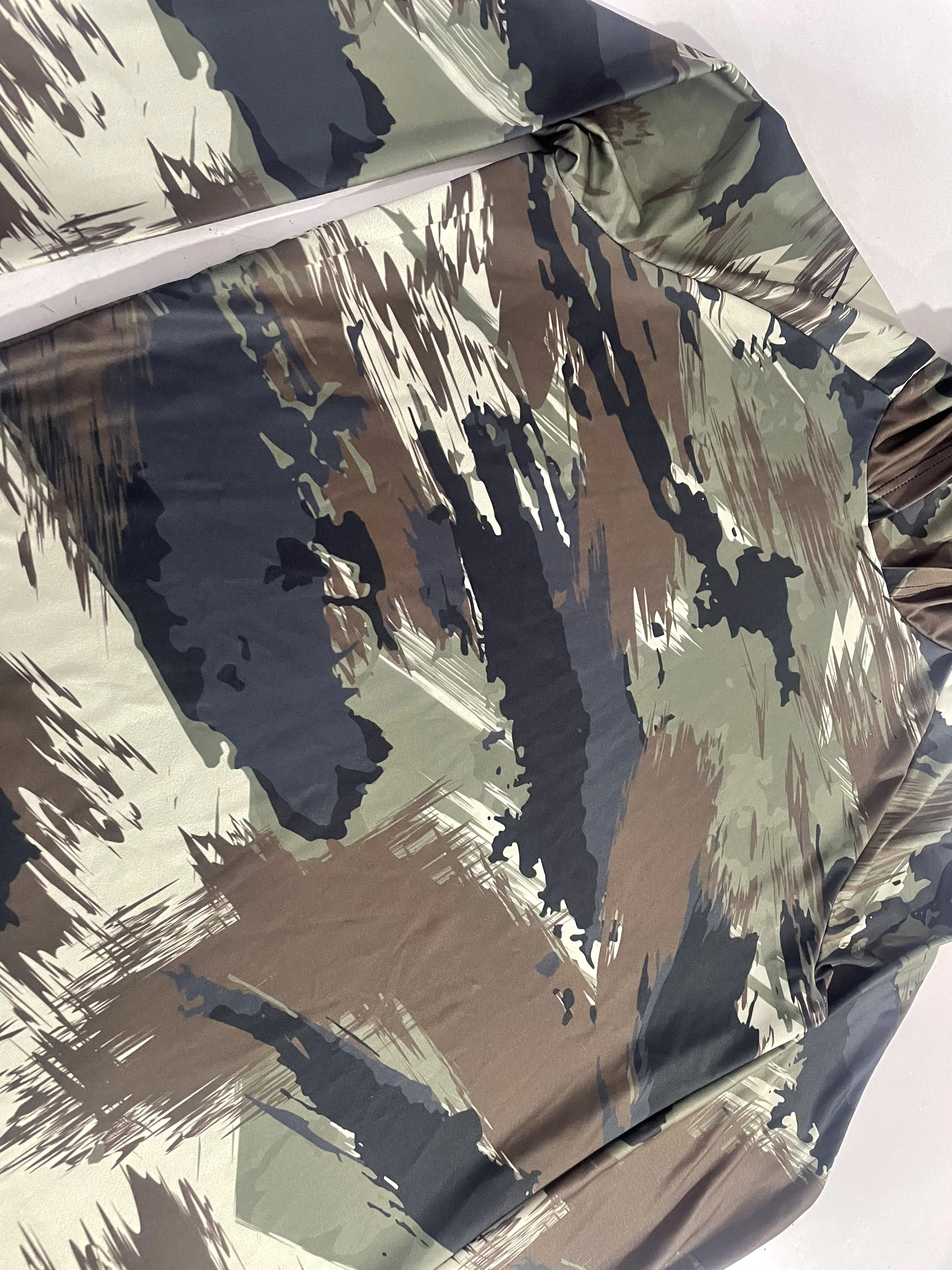 2024 새로운 남성 후드 위장 낚시복 정장 야외 스포츠 캠핑 등산복 선 스크린 통기성 훈련복