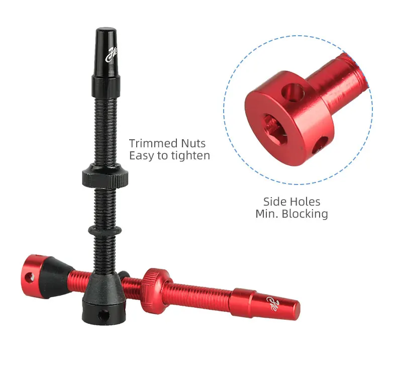 Description Picture 6 of itemBicycle F/V Tubeless Valve 44 60 80mm W/Tool Optional For Gravel Bike Aluminum alloy Pole Brass Core Presta Valve Cycling Parts