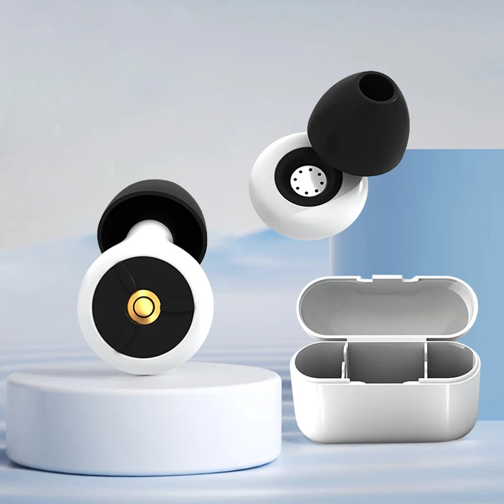 Silicone Sleeping Ear Plugs Waterproof Soft Diving Ear Plugs Waterproof Ear Plug with Earplug Caps & Case for Swimming Showering