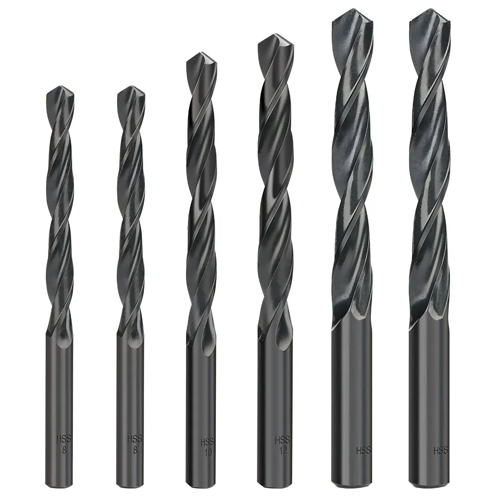 1/2pcs 1-14mm Nitride Coating HSS Twsit Drill Bit 135/118 Tip Wood Metalwoerking Drilling Hole Cutter Tools drill bit set drill bits woodworking drill bits
