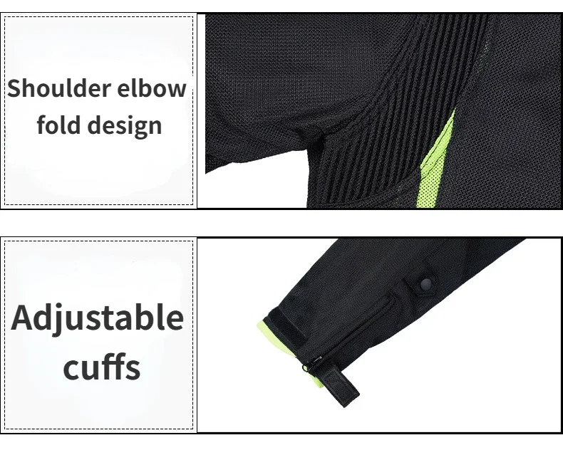 Summer Men's Motorcycle Cycling Jackets Protective Cross-country Motorbike Clothing Waterproof Reflective Anti-fall Suit Rider