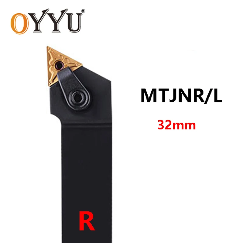 

OYYU MTJNR MTJNL MTJNR3232P16 MTJNL3232P16 MTJNR3232P22 MTJNL3232P22 32mm External Turning Tool Holder Carbide Inserts TNMG 1604