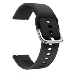 22mm Silicone Replacement Watch Strap - Versatile Sport Band Bracelet for Watch 2 Pro (Black)