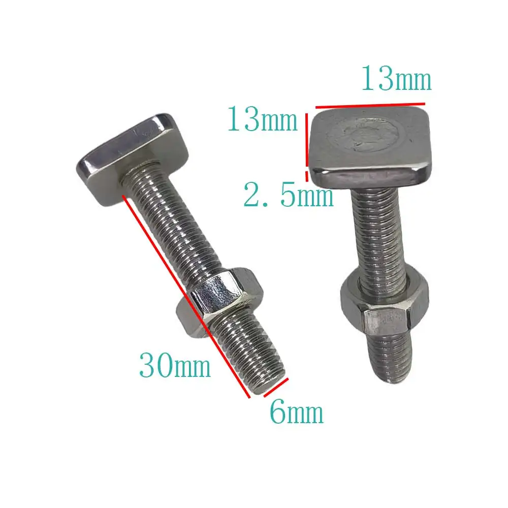 Écrou coulissant pour rail de kayak - Montage facile M6 pour accessoires de pêche