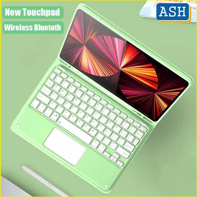 

ASH for Huawei Matepad 10.4 2022 Wireless Bluetooth Touchpad Keyboard Case for Matepad Pro 10.8 10.4 10.8 Leather Flip Cover