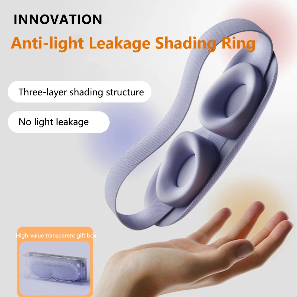 3D Sleep Mask for Sleeping Blindfold Eye Mask Block Out Light Slaapmasker Sleep Eyes Shade Sleeping Aid Mask Eyepatch