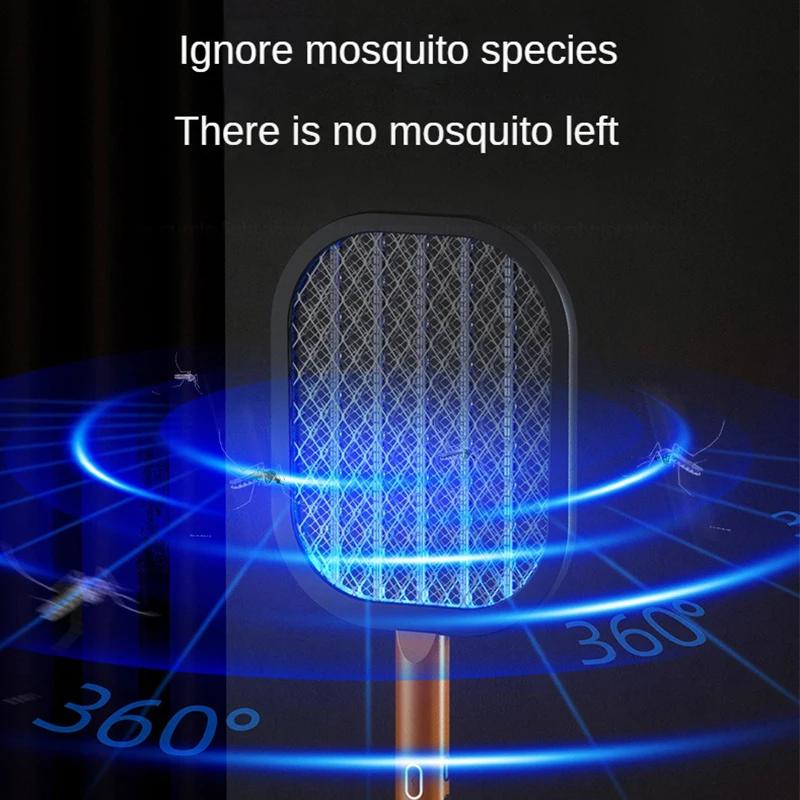 NEW Intelligent Household 2 In 1 Mosquito Fly Killer Lamp Electric Shock Anti Mosquito Swatter USB Rechargeable Bug Zapper Trap