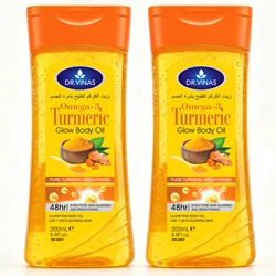 Radiant Glow Turmeric Omega - 3 Hydrating Body Oil Duo (200ml each) (Turmeric Omega - 3 Glo)
