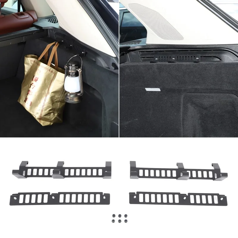 2PCS 탄소강 트렁크 사이드 훅 자동차 수납 훅 2019+ BMW X5 G05 차량 내부 액세서리