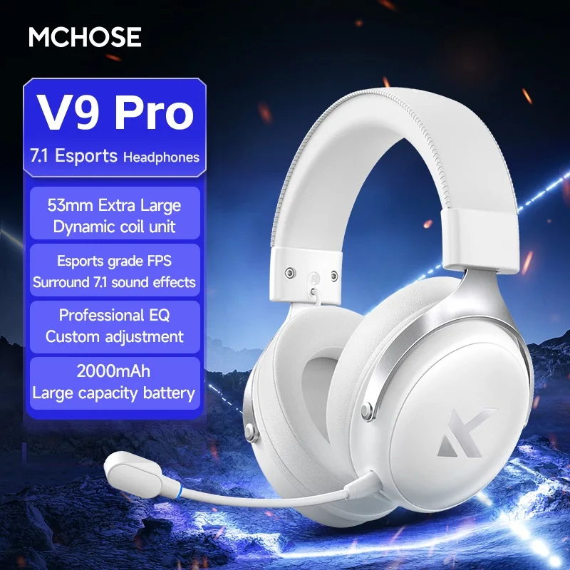 سماعات الألعاب الأصلية MCHOSE V9 PRO Music Esports...