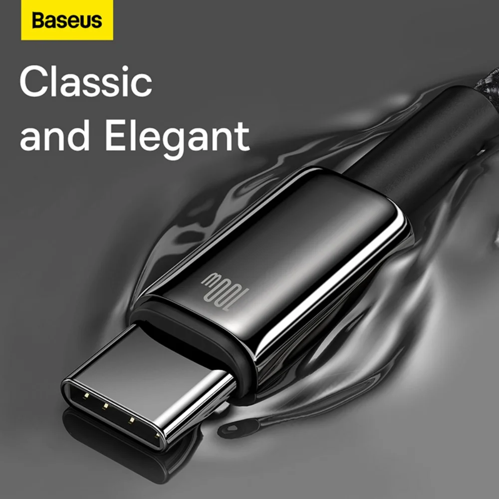 Premium 100W USB-C Fast Charging Braided Nylon Cable