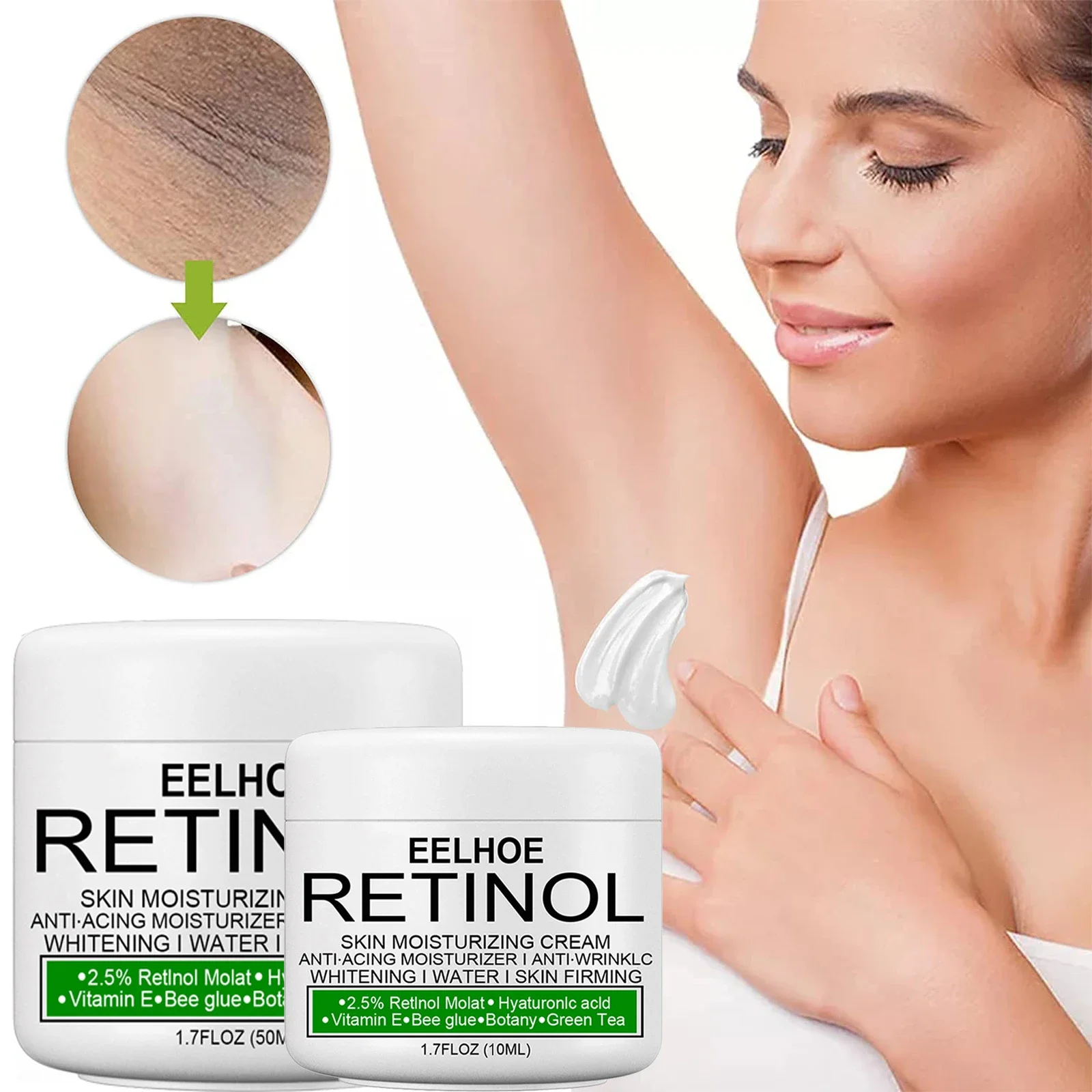 Whitening Body Cream Underarm Legs Knee Elbow Brighten Armpit Remove Melanin Pigmentation Improve Dull Skin Care
