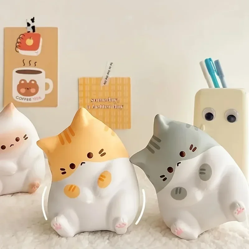 Adorable Cartoon Cat Squeeze Toys for Kids Adult Soft Pinch PU Slow - Image 2