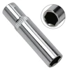 1pc 8/10/13mm 1/4 Single Extension Hexagon Socket Premium Chrome Vanadium Steel Socket Chrome Plated Finish Socket Wrench 6