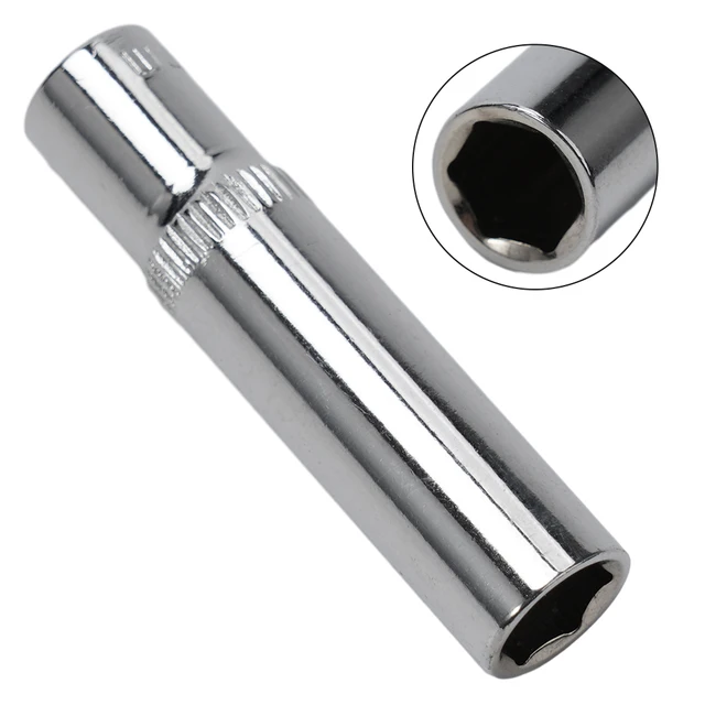 1pc 8/10/13mm 1/4 Single Extension Hexagon Socket Premium Chrome Vanadium Steel Socket Chrome Plated Finish Socket Wrench 6