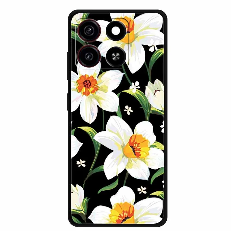 Cute Cartoon Cat Black Silicone Soft Shockproof Phone Case Cover