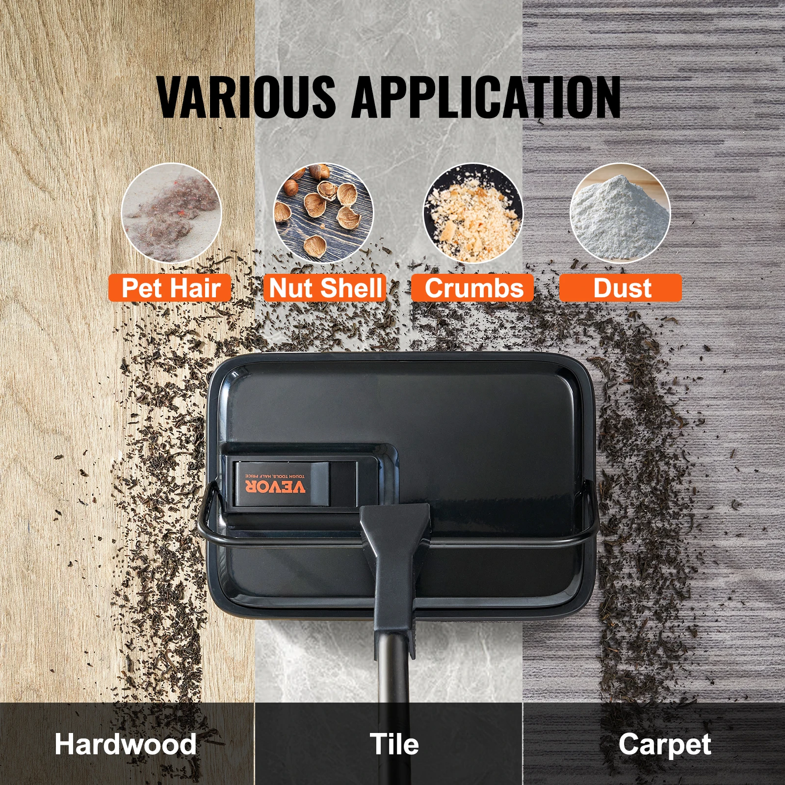 VEVOR Manual Carpet Sweeper 6