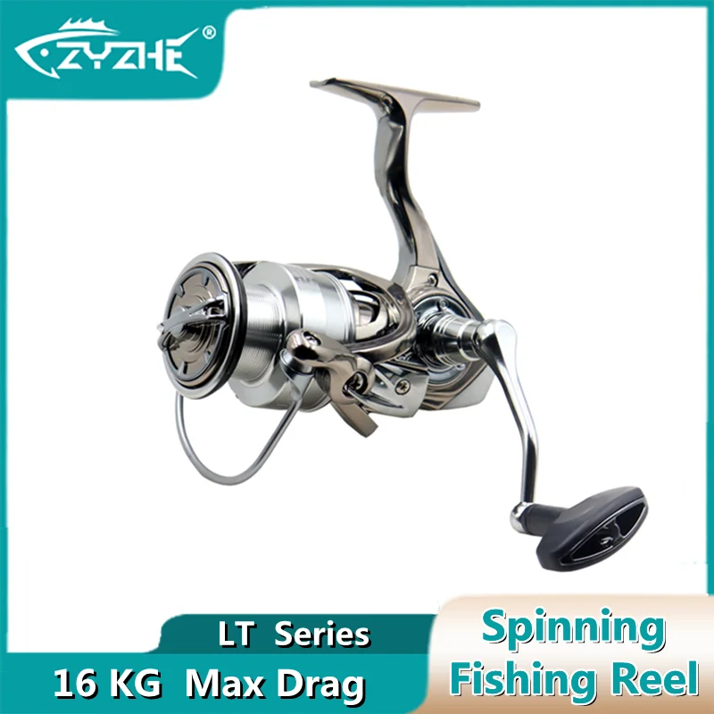 

Рыболовное спиннинговое колесо серии ZYZ LT, максимальное усилие фрикциона 16 кг, коэффициент скорости 5,5: 1, металлическая катушка, новая длинная Зернистость