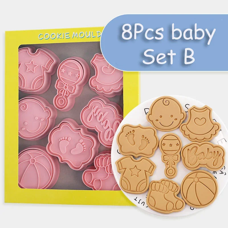 Moules à Biscuits en Acier Inoxydable, Série Baby Shower, Voiture de Bébé,  T-shirt, Coupe-Biscuit pour Enfants, ixPréChristophe, Fournitures DIY, 1  Pièce - AliExpress