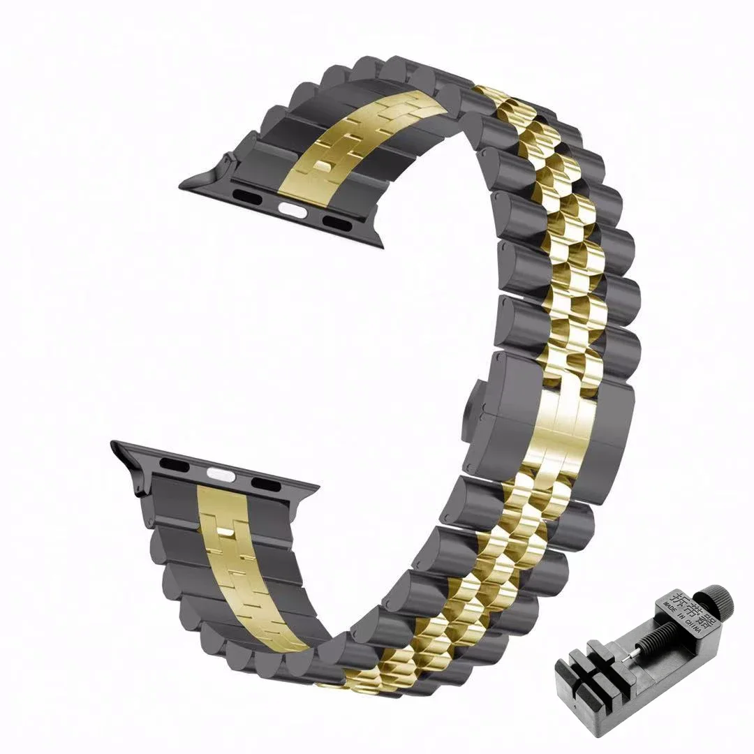 Premium Steel Strap for Apple Watch - Elegant Metal Replacement Bracelet